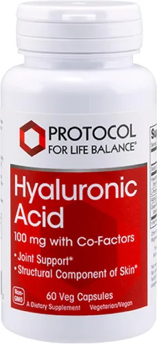 PROTOCOL FOR LIFE BALANCE Ácido hialurónico – 100 mg de ácido hialurónico – Apoyo para la piel y las articulaciones – Suplemento de apoyo para los