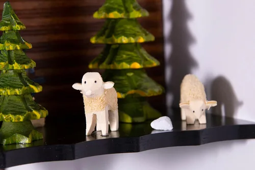 Miniatura 5 de Cuckoo Palace Reloj Cuco Deer Park Mill Station Chalet-Style 13.0 in Cuarzo Movimiento