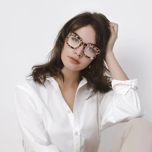Miniatura 2 de DXYXYO Paquete de 3 lentes de lectura cuadrados para mujer, elegante marco grueso, bisagra de resorte, bloqueo de luz azul