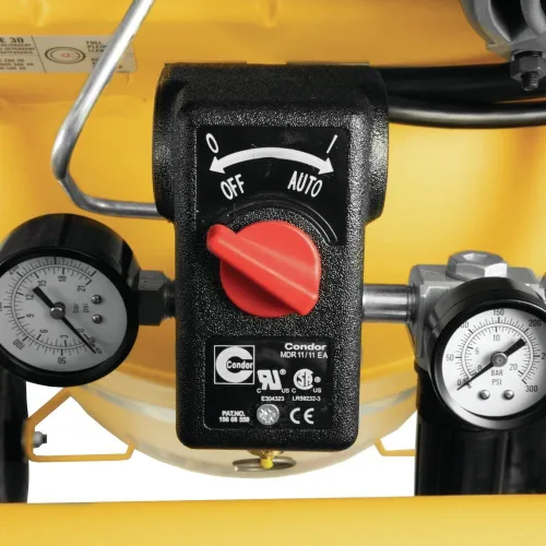 Miniatura 8 de DEWALT Compresor de aire vertical de 25 galones, portátil, lubricación con aceite, transmisión por correa, 200 PSI máx., compresor de aire portátil