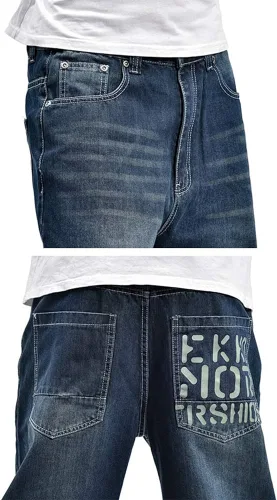 Miniatura 7 de Arlita pantalones vaqueros holgados para hombre con pierna recta