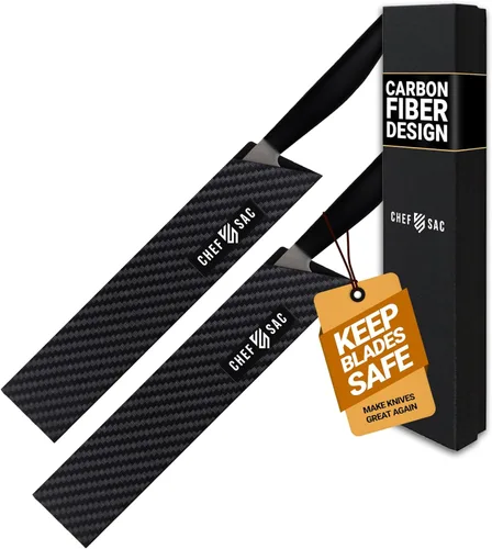 Miniatura 10 de Chef Sac Protectores de bordes de cuchillo, cubierta universal para cuchillo y protector profesional de cuchillos, protectores de cuchillos