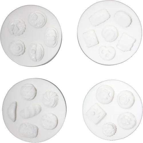 Miniatura 4 de Juego de moldes de silicona para artículos pequeños encantadores para fondant para decoración de pasteles, Gumpaste, caramelo y chocolate, arcilla