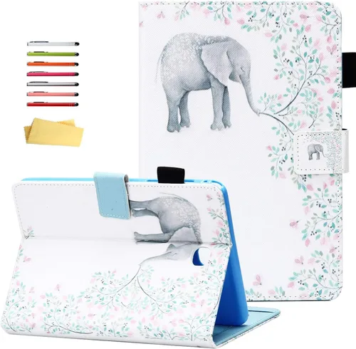 Miniatura 11 de Funda UUcovers para Galaxy Tab A 8.0 con cierre magnético, ajustado, función atril y tarjetero, con función de encendido y apagado automático, 8