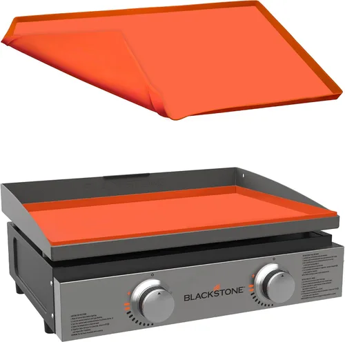 Miniatura 10 de Alfombrilla de plancha de silicona premium de 17 pulgadas para parrilla Blackstone de 17 pulgadas, cubierta de plancha de silicona resistente