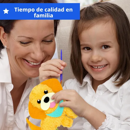 Miniatura 5 de KRAFUN Kit de costura fácil para principiantes, niños, artes y manualidades, 8 proyectos fáciles de bricolaje de muñecas de animales de peluche