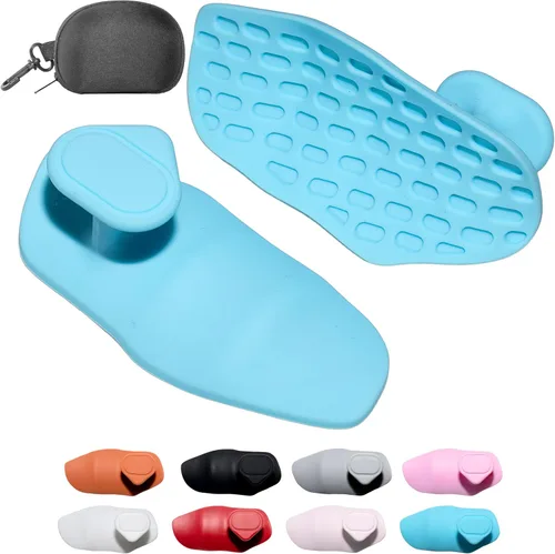 Miniatura 12 de Agarres de silicona para levantamiento de pesas, guantes de entrenamiento alternativos para hombres, agarre antideslizante para entrenamiento