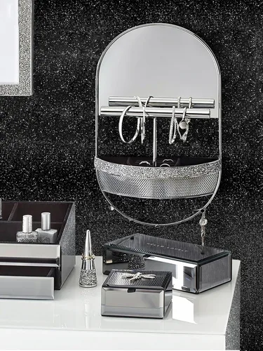 Miniatura 2 de Kitico Papel tapiz negro con purpurina de 17.7 x 78.7 pulgadas, autoadhesivo para despegar y pegar, decoración decorativa de bricolaje