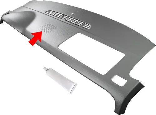 Miniatura 12 de DashSkin - Cubierta para tablero con orificio para altavoz hecha en EE. UU. para automóviles con guantera individual únicamente, sencilla reparación