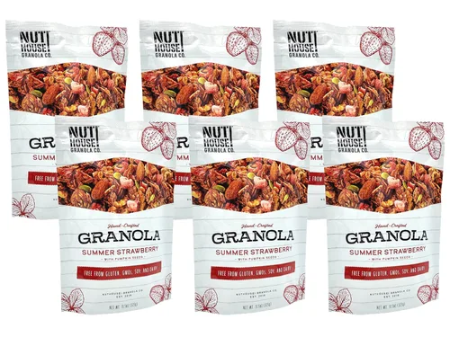 Miniatura 7 de NutHouse! Granola Company - Granola de receta original prémium Certificado sin gluten, sin OMG, Kosher Vegana, sin soja Bolsa de 12 onzas