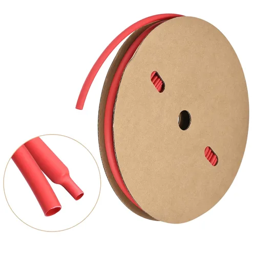 Miniatura 11 de MECCANIXITY Tubo termorretráctil, relación 3:1, 1 pulgada de diámetro, 50 pies, tubo termorretráctil de doble pared, impermeable, sellado, negro