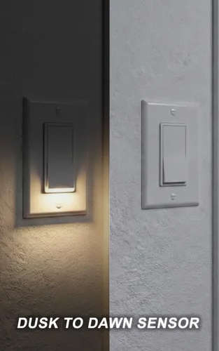 Miniatura 8 de Paquete de 4 interruptores de luz nocturna de un sólo polo.