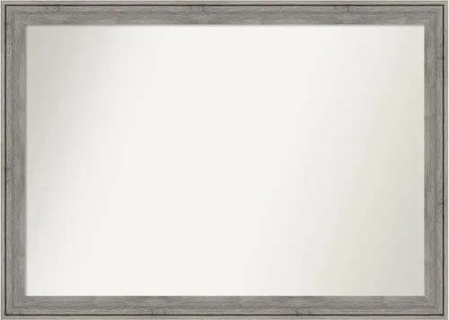 Miniatura 364 de Amanti Art Espejo de pared personalizado no biselado (24.5 x 24.5 pulgadas), marco gris marrón alta, varios tamaños personalizados, espejo de baño