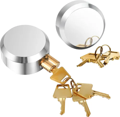 Hotop 2 candados de grillete oculto, bloqueo de disco con llave igual para remolque, candados de 2-7/8 pulgadas, candados ocultos resistentes con 4