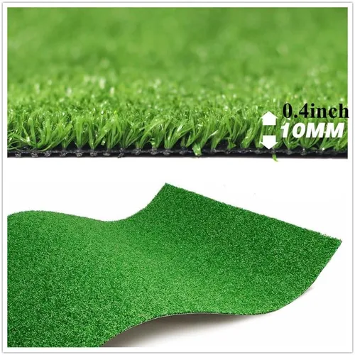 Miniatura 4 de Alfombra de Césped Artificial Turf, 0.4 pulgadas Alfombra de Césped Falso para Interiores y Exteriores para Perros, Mascotas, Césped Sintético