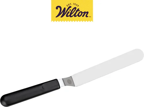 Miniatura 3 de espátula para glaseado en ángulo Wilton 409 7716, 13 pulgadas, Negro