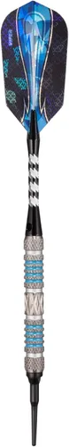 Miniatura 10 de Viper Astro - Juego de dardos de punta suave de 80% tungsteno con estuche anillos azules