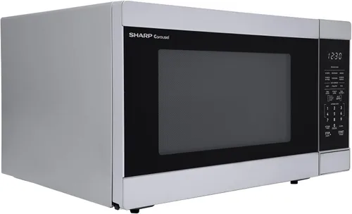 Miniatura 10 de SHARP Horno microondas para encimera con plato giratorio extraíble de 13.6 pulgadas, 1100 vatios, 1.6 pies cúbicos, acero inoxidable