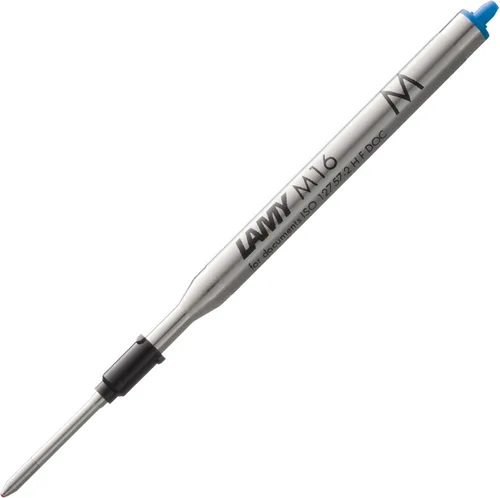 Lamy Recambio de bolígrafo M16 con gran capacidad, metal - Recambio original para todos los modelos de bolígrafo - Indeleble - Ancho de línea medio