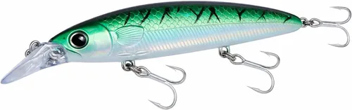 Miniatura 11 de Battlestar 115 Jerkbait–Flotación Lenta, Lanzamiento Largo, Señuelo de Pesca de Acción Realista para Agua Salada y Agua Dulce – Ideal para Fletán