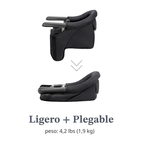 Miniatura 4 de Inglesina Silla de Mesa Rápida, Negro - Silla Alta Portátil para Bebés - para Bebés y Niños Pequeños hasta 37 libras - Diseño Plegable - Se Adapta a