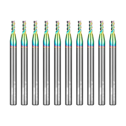 Miniatura 21 de Fresas WEXWE Tools Serie DLC de carburo con extremo cuadrado, revestimiento tipo diamante, fresa para aluminio, cobre, aleaciones de magnesio