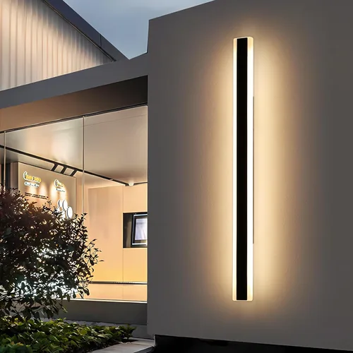 Miniatura 32 de Luces de Pared Modernas para Exterior de Casa, Apliques de Pared al Aire Libre de 23.6 Pulgadas, 3 Luces Color 3000K/4500K/6000K, Resistente al Agua