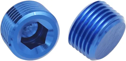 Miniatura 9 de Aluminio 1 "1 pulgada NPT rosca macho Allen cabeza enchufe enchufe de tubería, negro, paquete de 2
