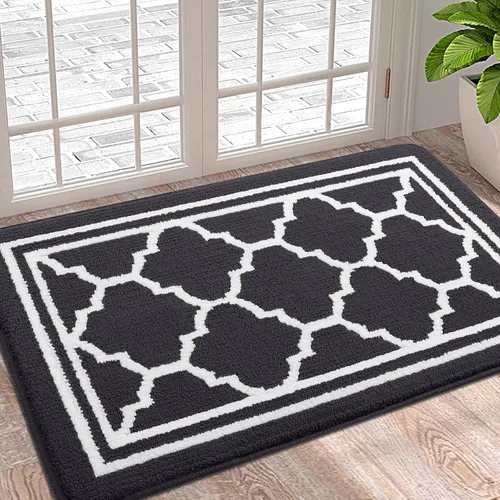 Miniatura 21 de Buganda Alfombra para Puerta Interior, Felpudo Resistente a la Suciedad y Absorbente, Antideslizante, Alfombras de Perfil Bajo para Entrada Marrón