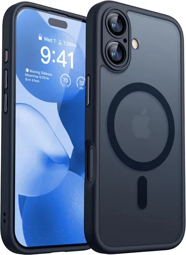 Miniatura 51 de CANSHN Funda magnética compatible con iPhone 17 Pro, mejorada [protección completa de la cámara] [compatible con Magsafe] [mate translúcido] funda
