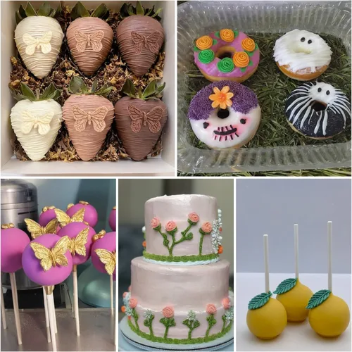 Miniatura 6 de 2 piezas de moldes de silicona con forma de flores, moldes de silicona para fondant y pastel, moldes de arcilla polimérica con forma de flor
