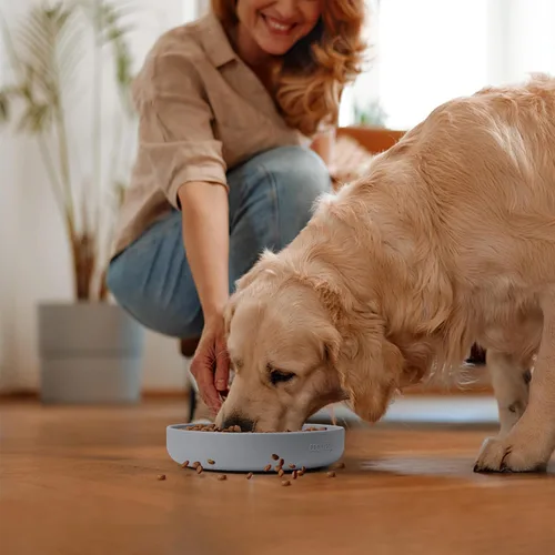 Miniatura 7 de Coomazy Cuencos para perros grandes de silicona de alimentación lenta, juguete interactivo de rompecabezas para el entrenamiento de alimentos