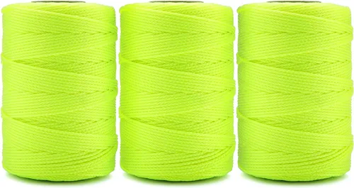 Miniatura 2 de HONGDA Juego de Línea de Albañil, 500 Pies de Cuerda de Nylon Trenzado #18 Línea de Albañil Perfecta para Trabajos de Albañilería y para el Trazado