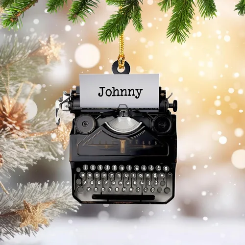 Miniatura 2 de Adorno de máquina de escribir personalizado, adorno de máquina de escribir antiguo, máquinas de escribir manuales, decoración de máquina de escribir