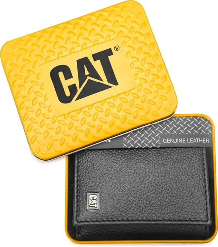 Miniatura 2 de Caterpillar Billetera triple de cuero para hombre con ventana de identificación