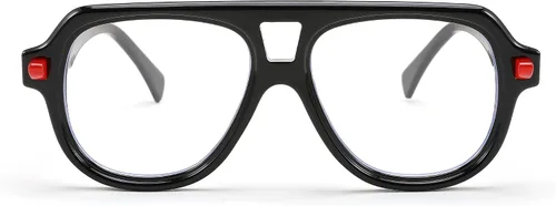 Miniatura 4 de FEISEDY Gafas de aviador con montura para mujeres y hombres, con bloqueo de luz azul, antideslumbrantes, B0039