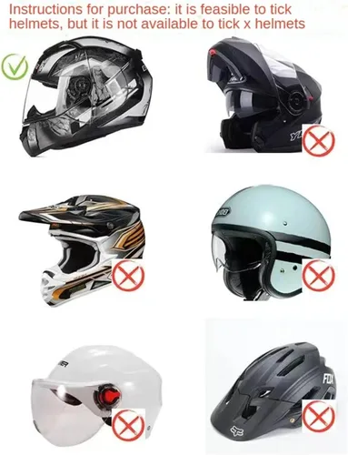 Miniatura 5 de HTLNUZD Funda para casco de motocicleta de cara completa, fácil de instalar, tapa antipolvo, casco de motocicleta, paseos divertidos, juego de felpa