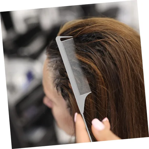 Miniatura 5 de STOBAZA Juego de 5 peines para separar el cabello con cola de rata para seccionar con precisión, peines para peinar el cabello, herramientas