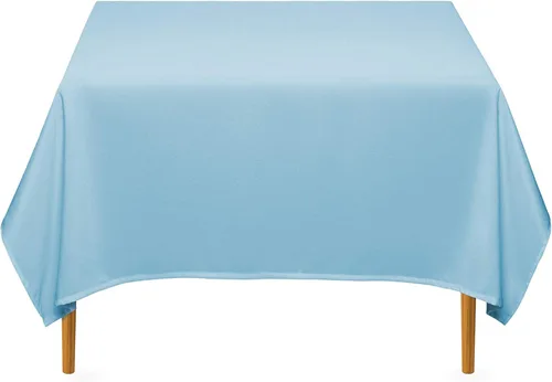Miniatura 9 de Lann's Linens - Mantel cuadrado premium de 70 pulgadas para bodas/banquetes/restaurantes - Mantel de tela de poliéster - Beige