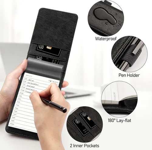Miniatura 3 de WEMATE Juego de 10 Piezas de Soportes Pequeños para Bloc de Notas, Cuaderno de Bolsillo - Incluye Mini Soporte para Bloc de Notas de Bolsillo con 8