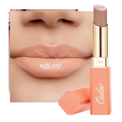 Miniatura 17 de Oulac Lápiz labial ciruela para mujer, lápiz labial mate burdeos, color de labios de cobertura completa, acabado mate satinado, textura crema, SG08