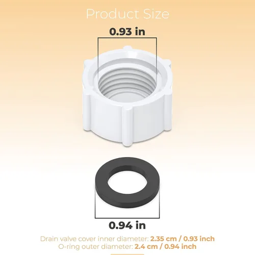 Miniatura 2 de Tapa de tapón de filtro de piscina compatible con Intex 11456 y 11385 Tapa de drenaje de filtro de arena con junta tórica, tapa de válvula