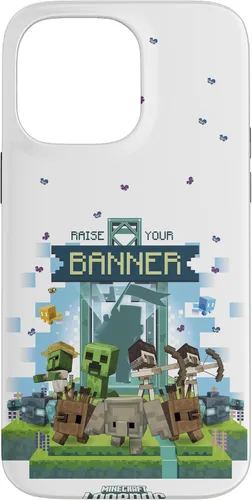 Miniatura 21 de Minecraft Legends Raise Your Banner Mobs Group Shot - Carcasa para iPhone 17