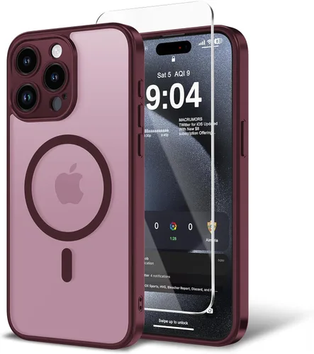 Miniatura 97 de Funda para iPhone 11 con protector de pantalla, compatible con MagSafe, ultra delgada, translúcida, mate, a prueba de golpes, color negro