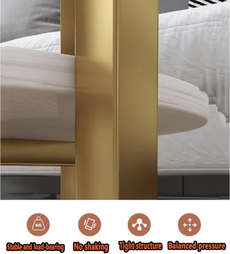 Miniatura 4 de Mesa de centro moderna de mármol ovalado, mesa de centro de mediados de siglo, marco de metal dorado, mesa de cóctel, para sala de estar, hogar