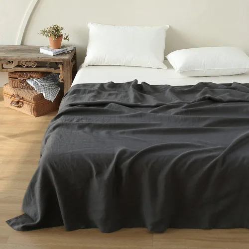 Miniatura 26 de Simple&Opulence Juego de sábanas 100% de lino, 4 piezas de lino francés natural (1 sábana encimera, 1 sábana bajera, 2 fundas de almohada), ropa