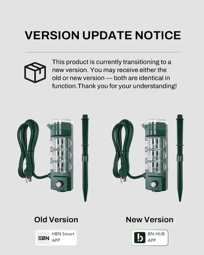 Miniatura 3 de HBN Enchufe inteligente para exteriores impermeable con 6 tomas, temporizador de estaca de alimentación WiFi de 6 pies, temporizador de salida al