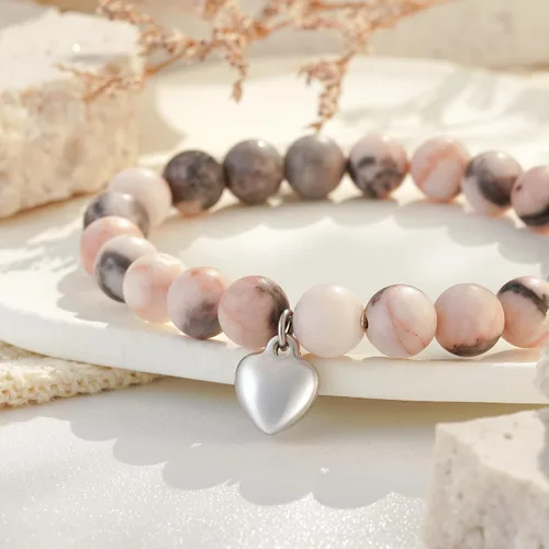 Miniatura 37 de HGDEER Regalos Get Well Soon, pulsera de amatista de piedra natural para mujeres y hombres