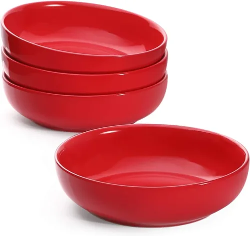 Miniatura 11 de LE TAUCI Tazones para pasta de 45 oz, Juego de tazones para ensalada para servir sopa, pasta, fideos, cena, platos de tazones grandes de cocina