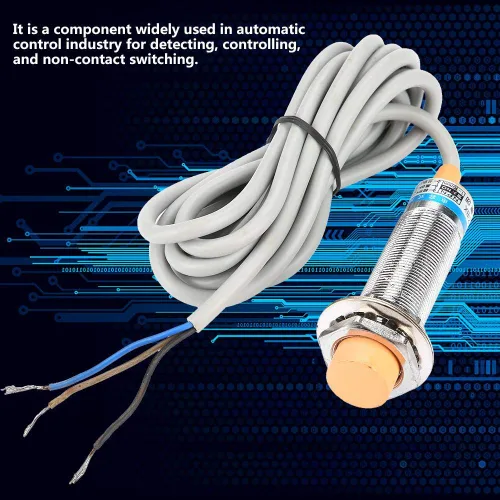 Miniatura 3 de Interruptor de proximidad, LJC18A3-B-Z/AX Detección 0.394 in 6-36 VDC Sensor de Proximidad Capacitivo Interruptor NPN Normalmente Cerrado (NC) 3